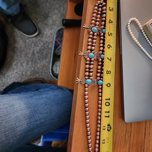 Shyanne Bootbarn Copper and Turquoise Necklace - Picture 5 of 5